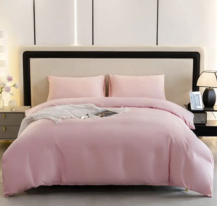 Спален комплект розов