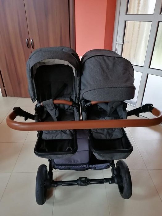 Cărucior gemeni landou + parte sport