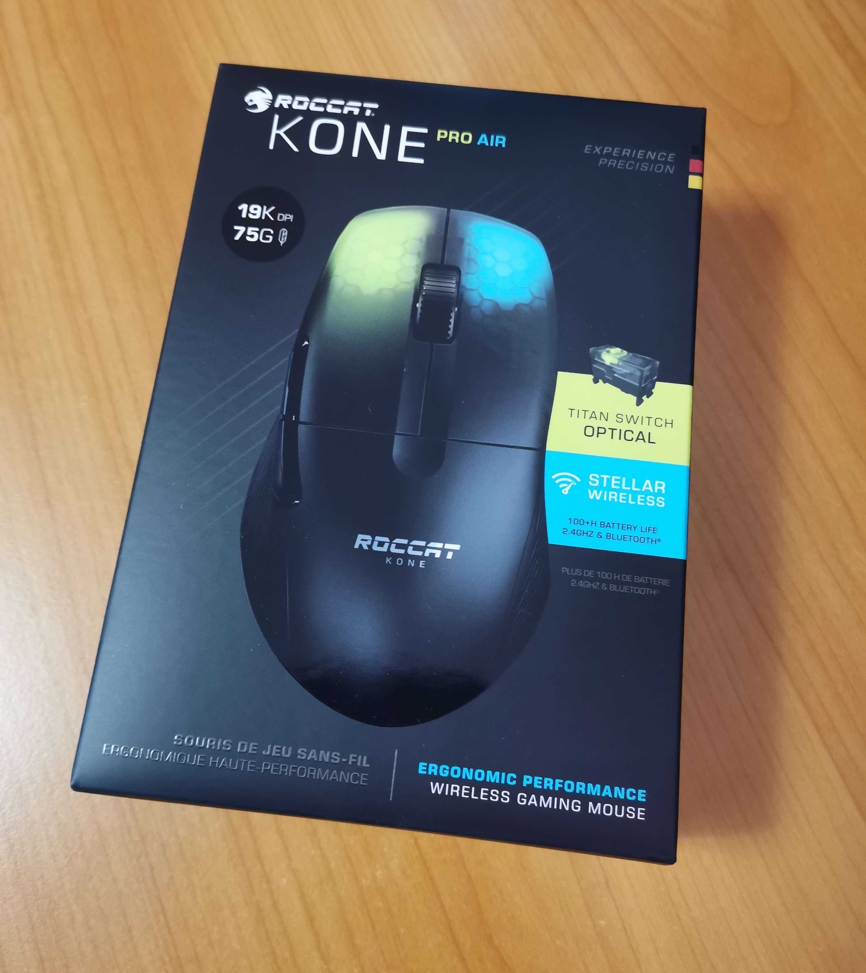 ROCCAT Kone Pro Air Безжична мишка Нова, неразопакована