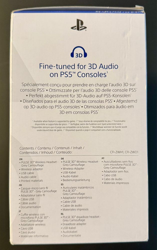 Casti Gaming  Sony Play Station Pulse 3D Wireless Microfon PS5 Noi