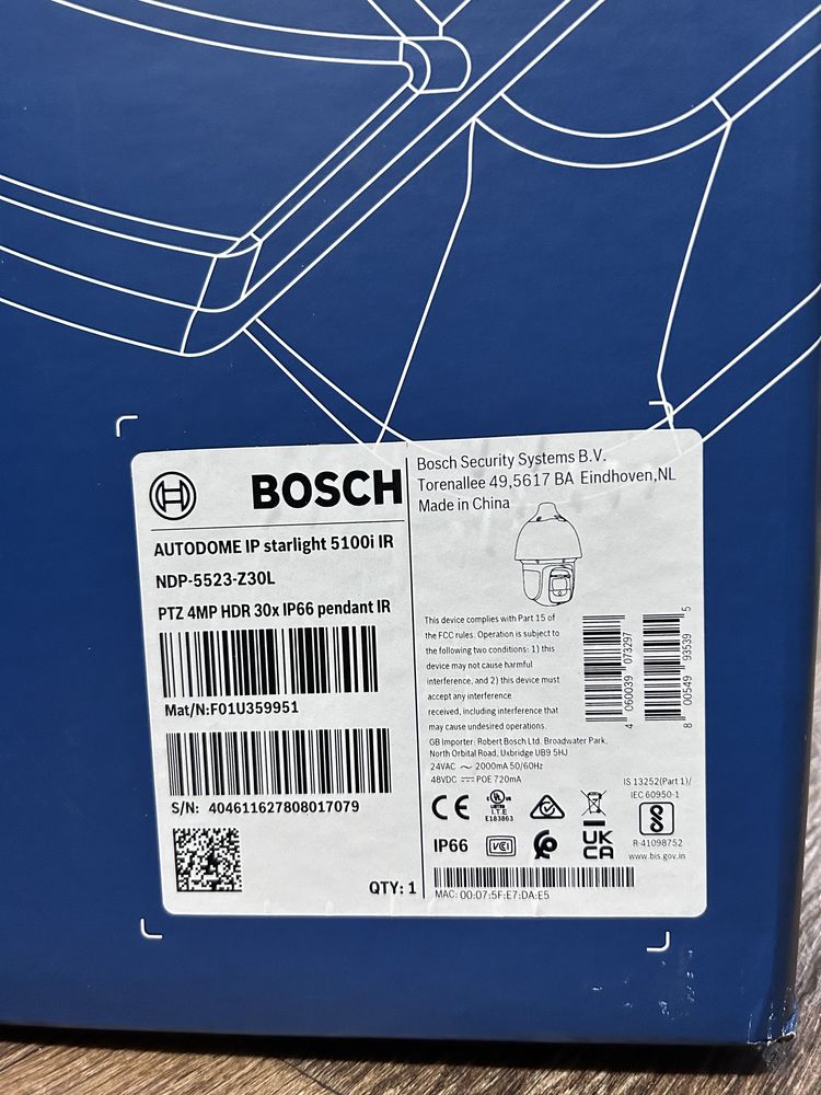 IP камера за наблюдение  BOSCH