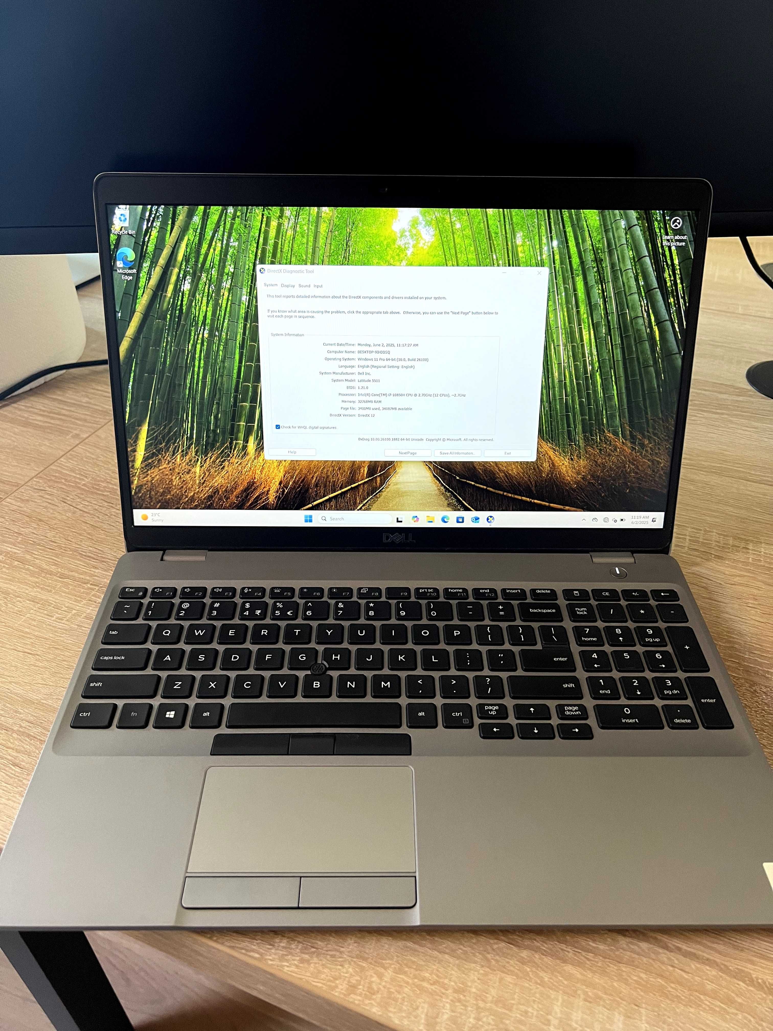 Dell Latitude 5511 - i7-10850H - 32GB RAM DDR4, 1TB SSD, Windows 11
