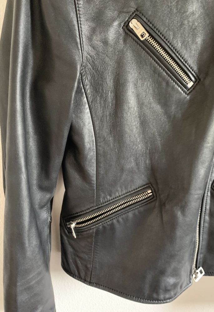Яке Maje и кожени якета Coach, Allsaints