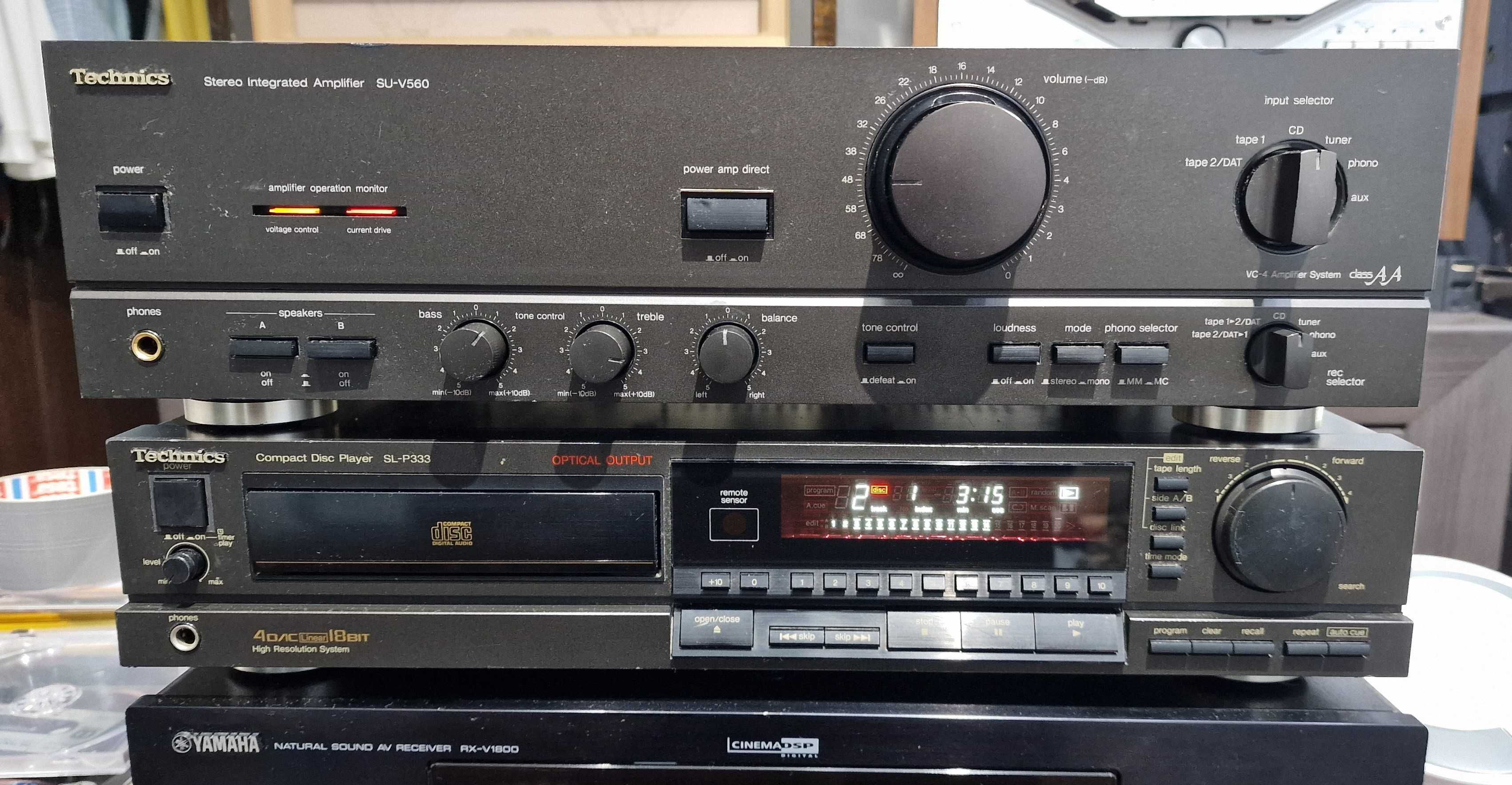 Set Technics: amplif SU-V560 si cd player SL-P333 (se vand si separat)
