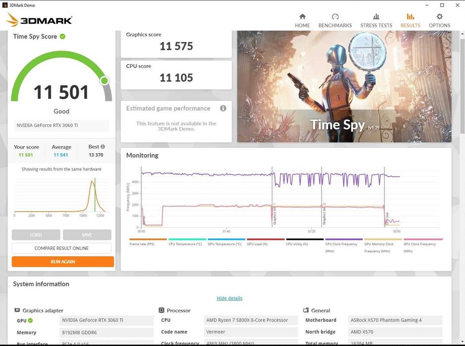 Геймърски компютър Ryzen 5800X RTX3060Ti/3070