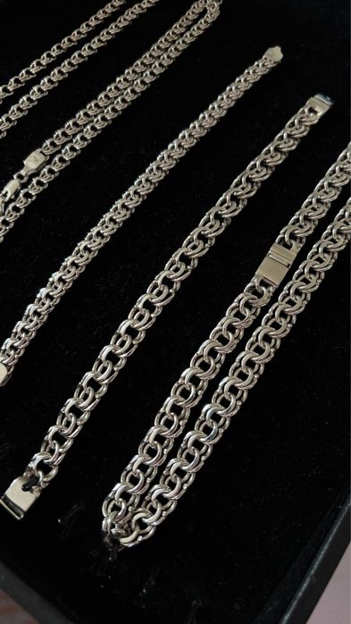 Цепи серебро 925