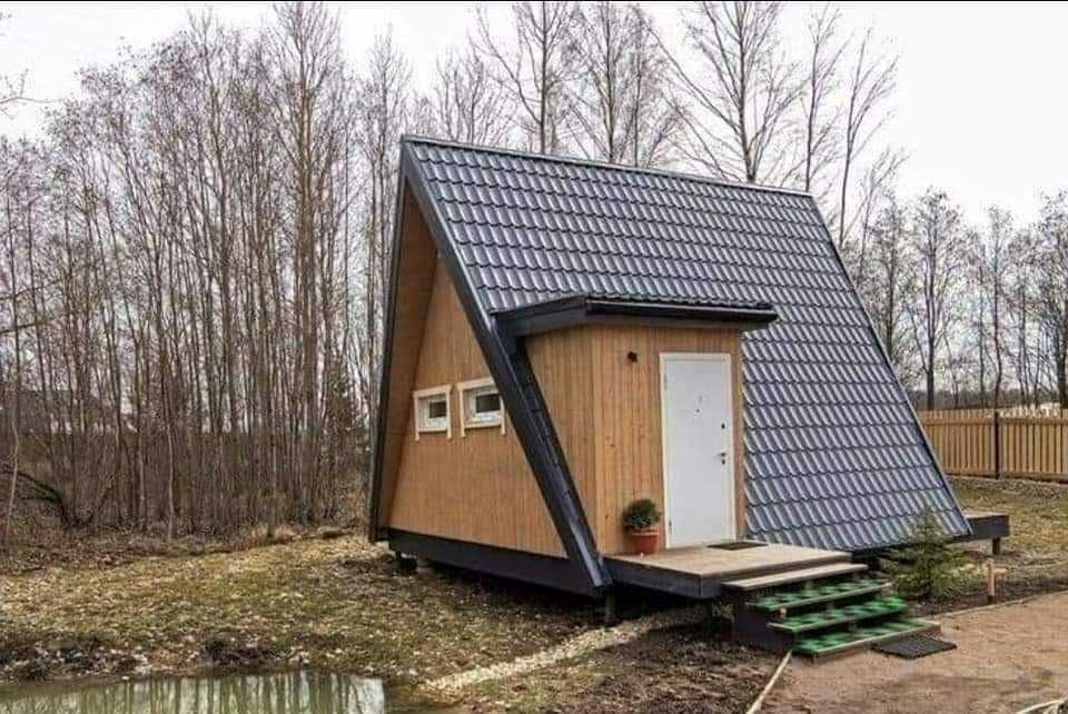 Case si Cabane A-Frame din structura de lemn de vanzare la comanda