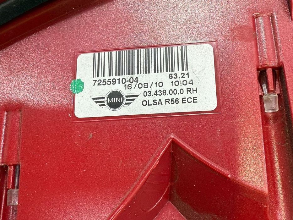 Stop tripla aripa spate dreapta 2010 mini cooper cabrio r57 lci 1.6 benzina cod oem 63217255910