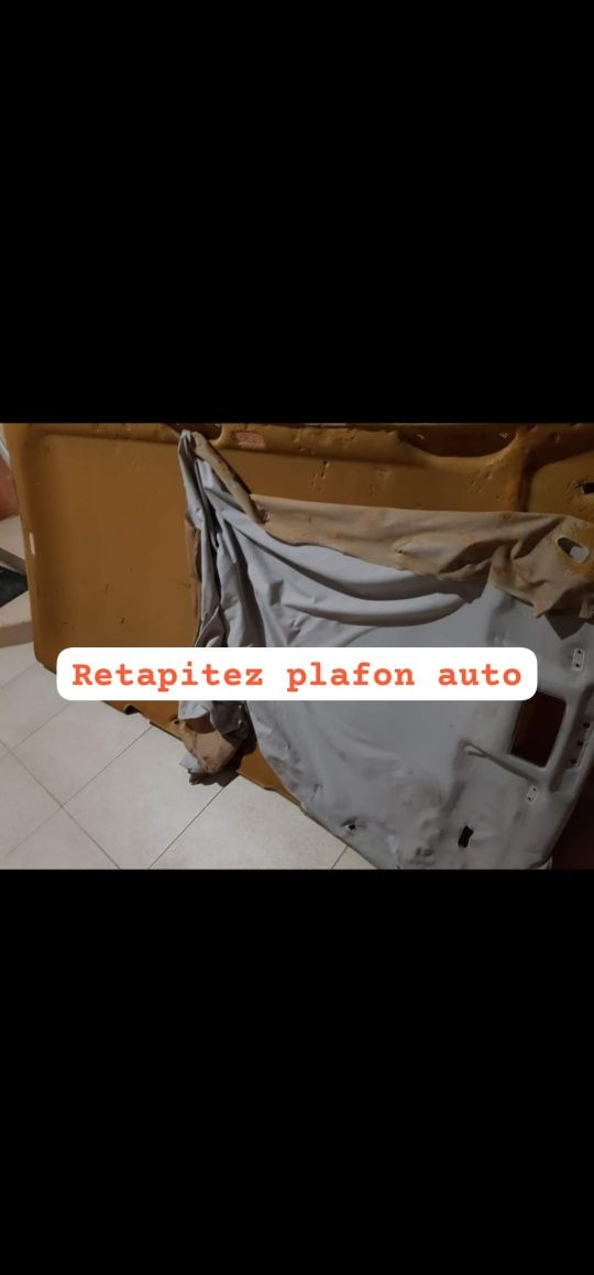 Retapitez plafon auto/fete usi/materiale/plafon instelat