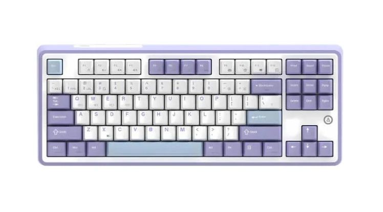 Клавиатура игровая Ajazz ak870 фиолетовый с RGB подсветкой