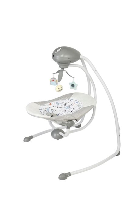 Leagan electric Wunderkid Side, cu conectare la priza, Gri