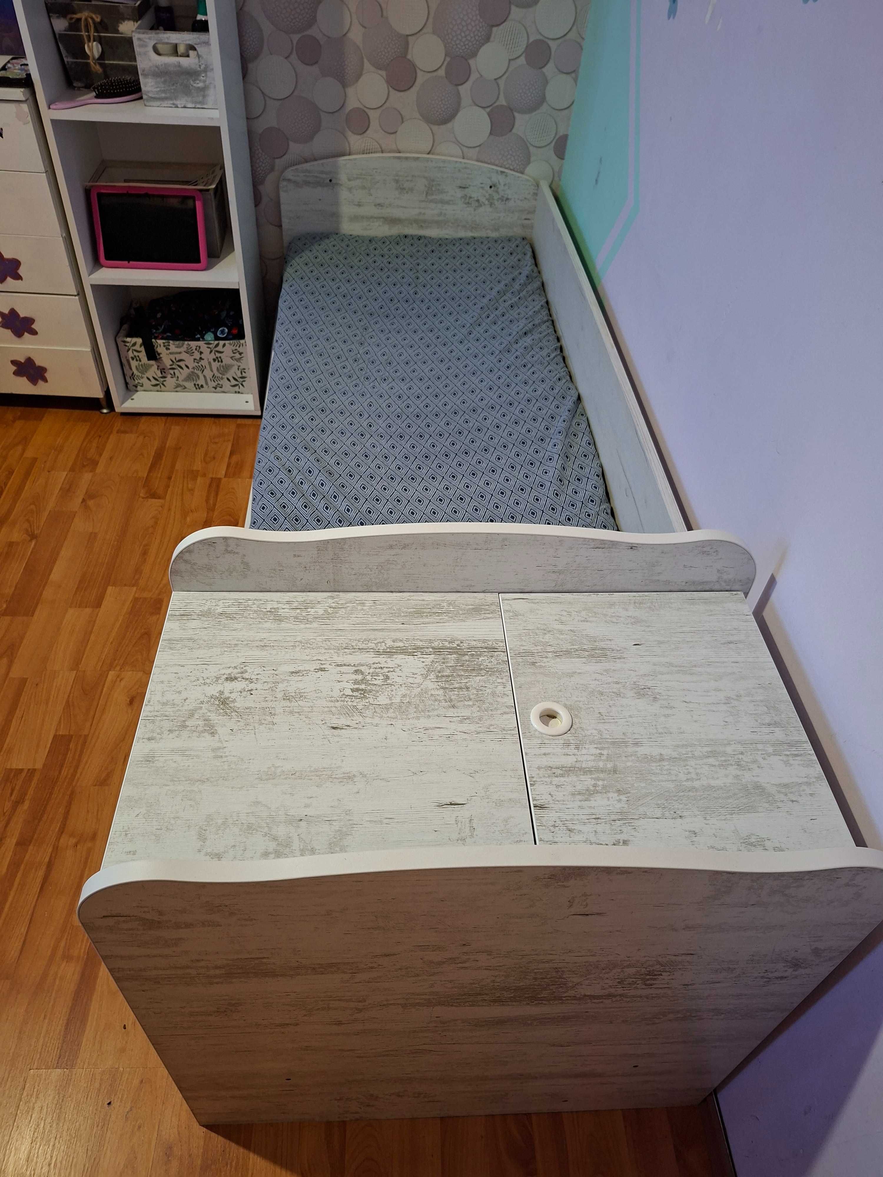 Бебешка дървена кошара 3в1