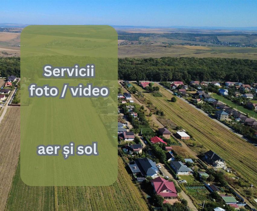 Servicii profesionale de fotografiere si filmare  aeriană și de la sol
