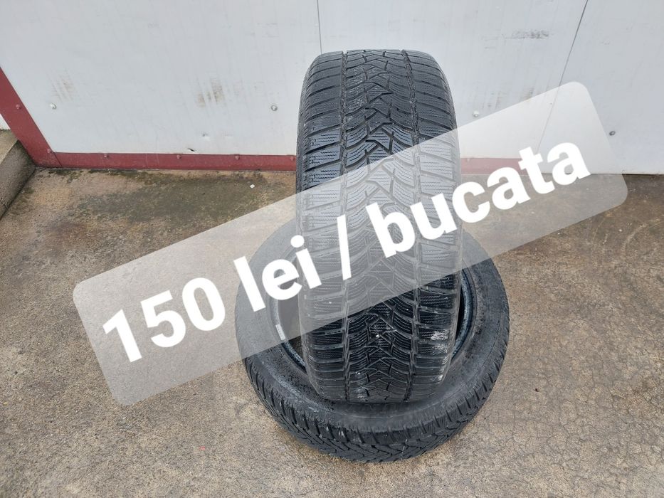 150 lei bucata! Doua anvelope M+S/IARNA 225 50 17 Dunlop! 7 mm