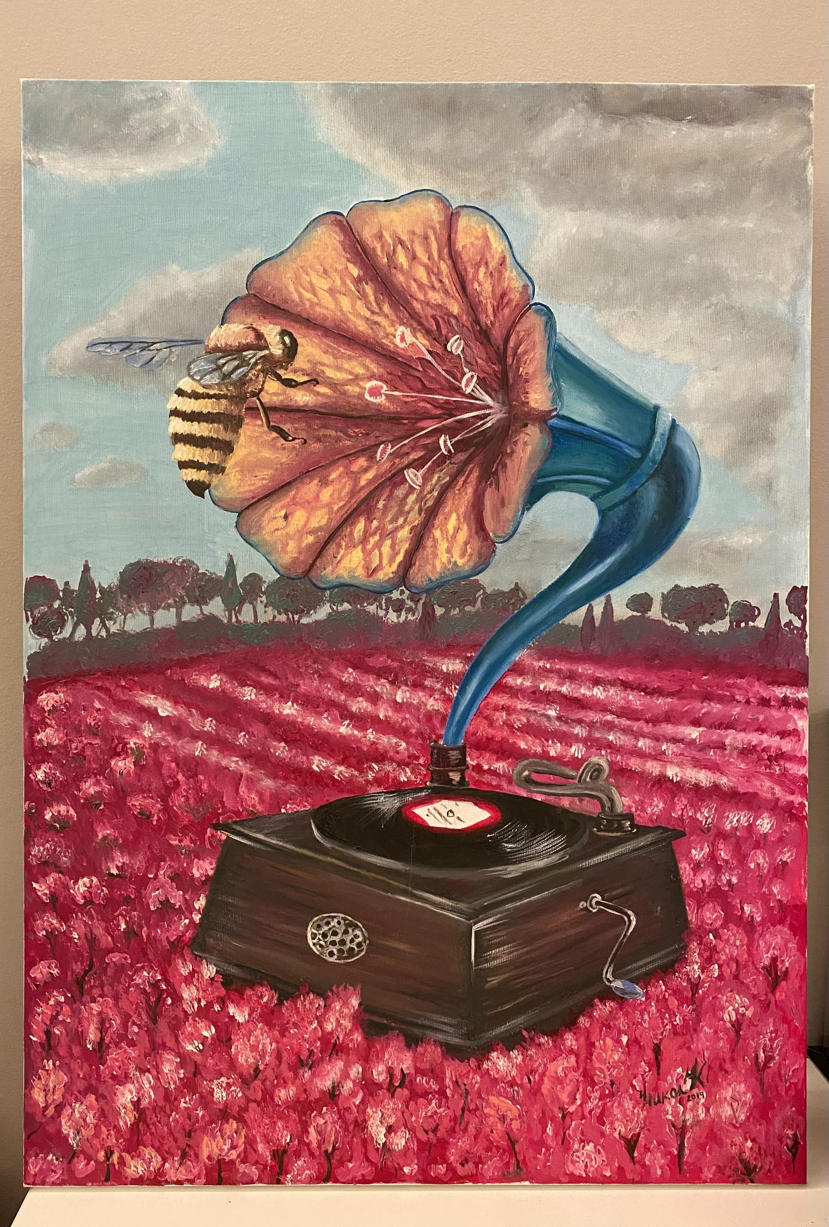 Gramophone / Surrealistic / Картина / Масло