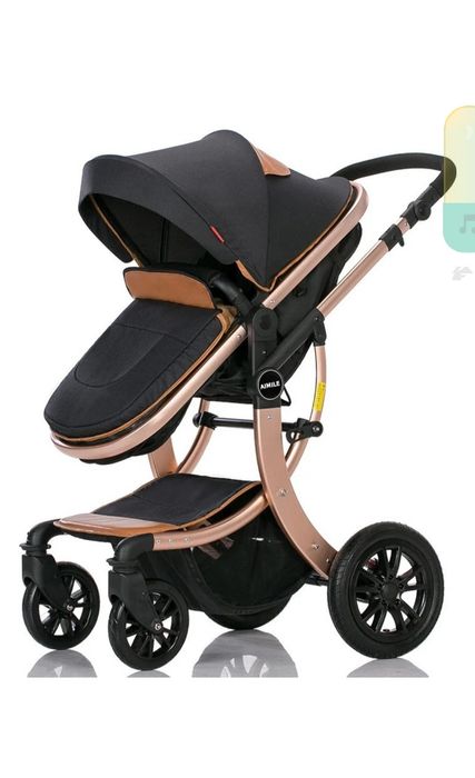 Коляска универсальная 2 в 1 AIMILE Wingoffly, черный