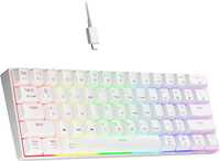 Tastatură mecanică Newmen GM610 60%,fir Bluetooth 2.4G,RGB,Switch Rosu