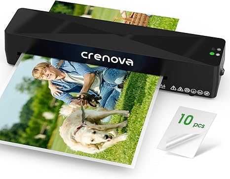 Ламинатор A4 с горещо и студено ламиниране  Crenova