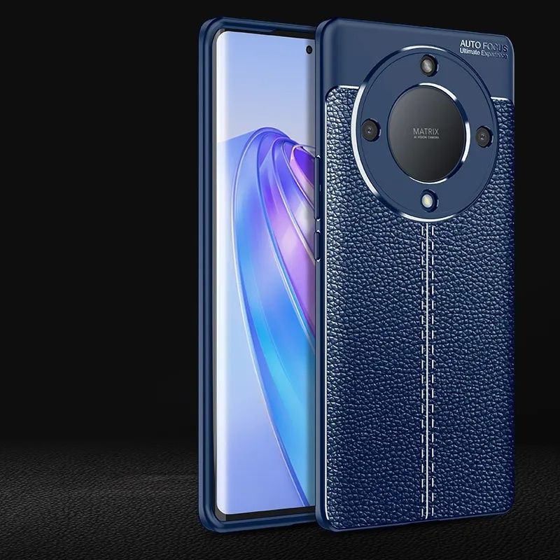 Honor Magic 6 Lite / 5 4 Lite / 5 Pro / Лукс кейс гръб кожена шарка