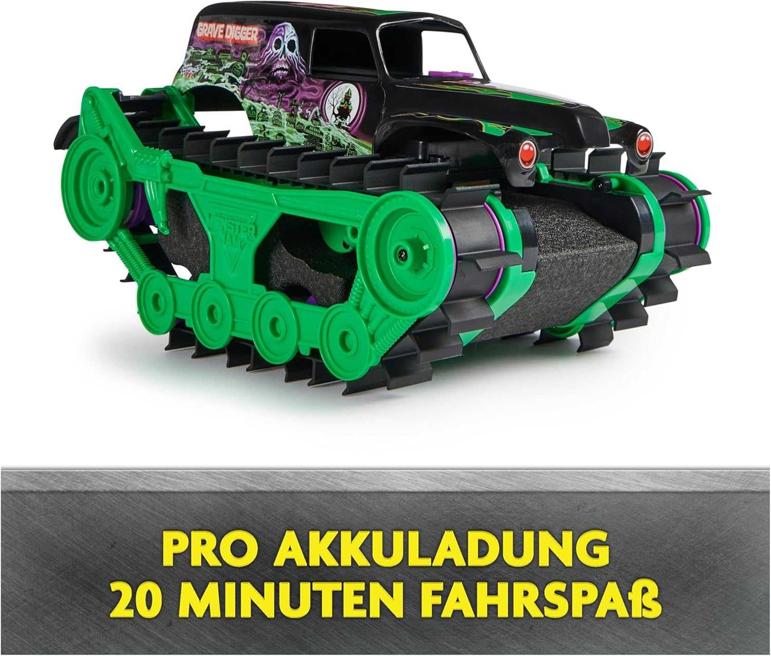 Кола Monster Jam RC с дистанционно за всякакви терени вода 1:15 Голяма