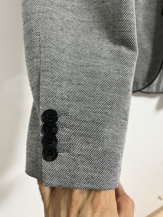 Мъжко сако slim, размер М, сиво-син цвят