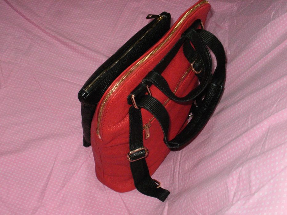 нова дамска раница естествена кожа