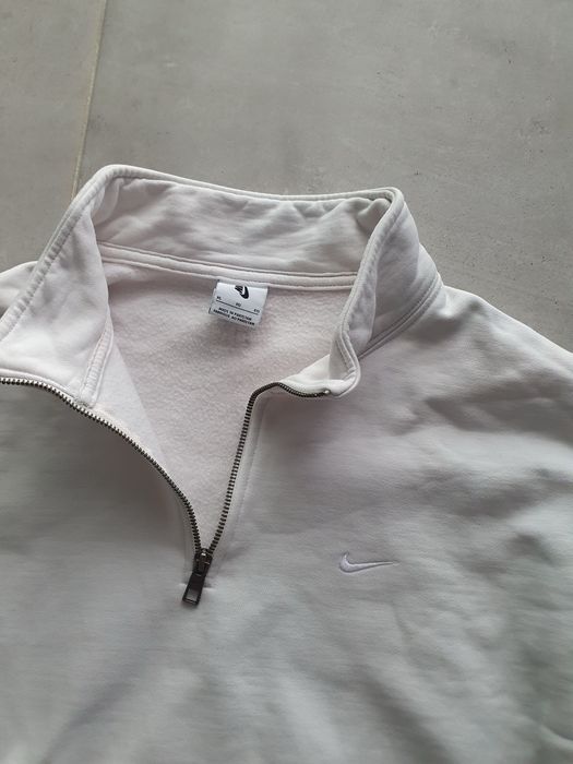 Nike 1/4 zipper pullover fermoar pulover white alb