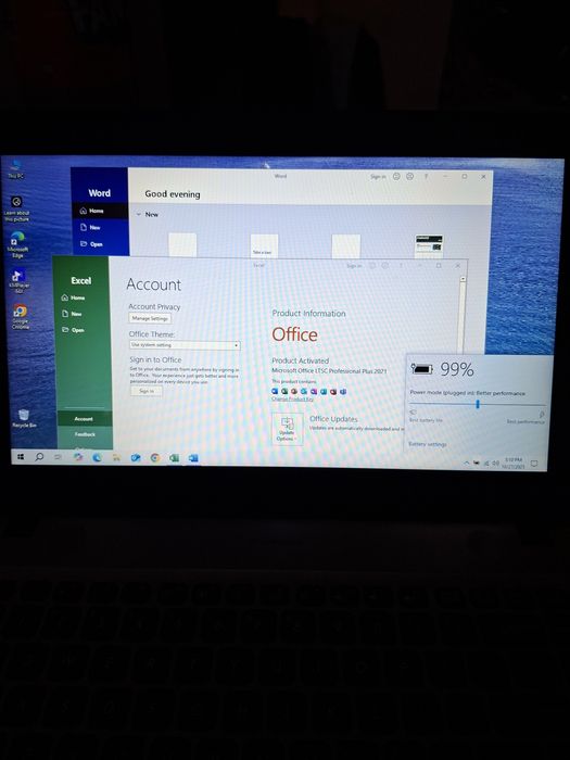 Asus Laptop SSD 500Gb DDR4 4gb i3 gen.6