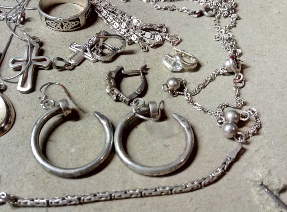 Лот СРЕБЪРНИ БИЖУТА 120,80гр Сребро 925 Проба
