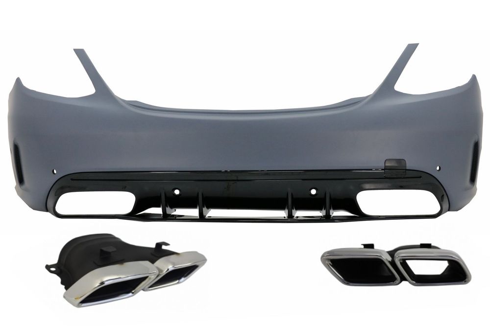 Bara Spate cu Ornamente tobe Crom compatibil cu Mercedes C-Class W205