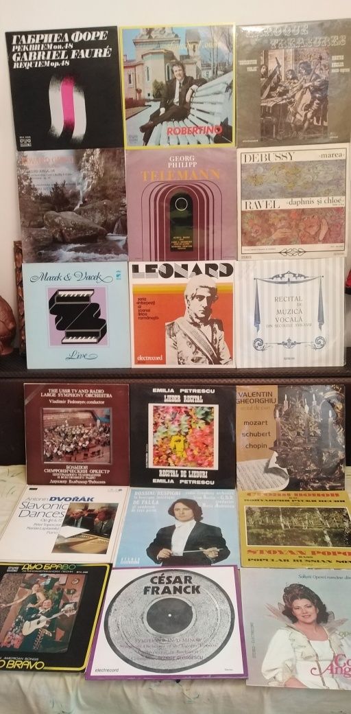 Discuri vinil muzica clasică opera, opereta, sinfonica etc 140 bucăți