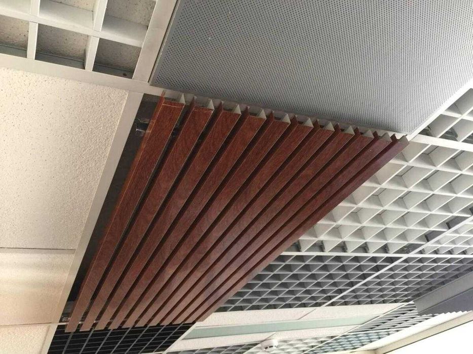 Комбинированные потолки Грильято -Реечные