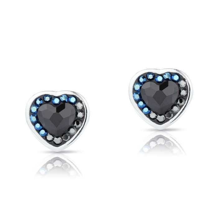 Дамски Сребърни Обеци с Кристали Сваровски/Swarovski