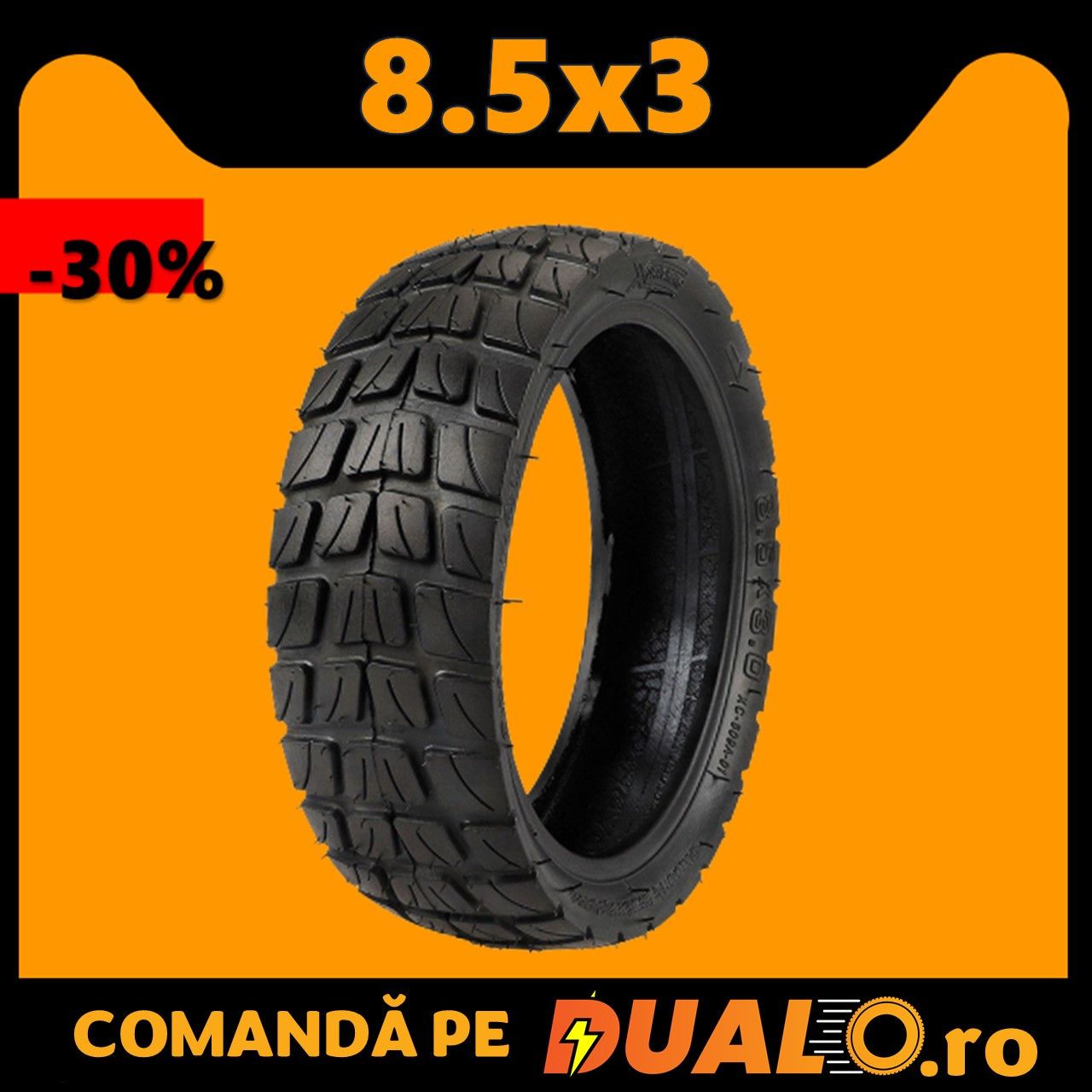 Cauciuc 8.5x3 Off-Road Trotineta Anveopa Kugoo