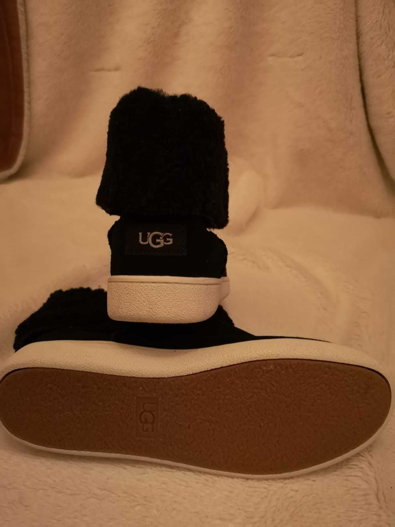 UGG boots black & white imblanite marimea 39