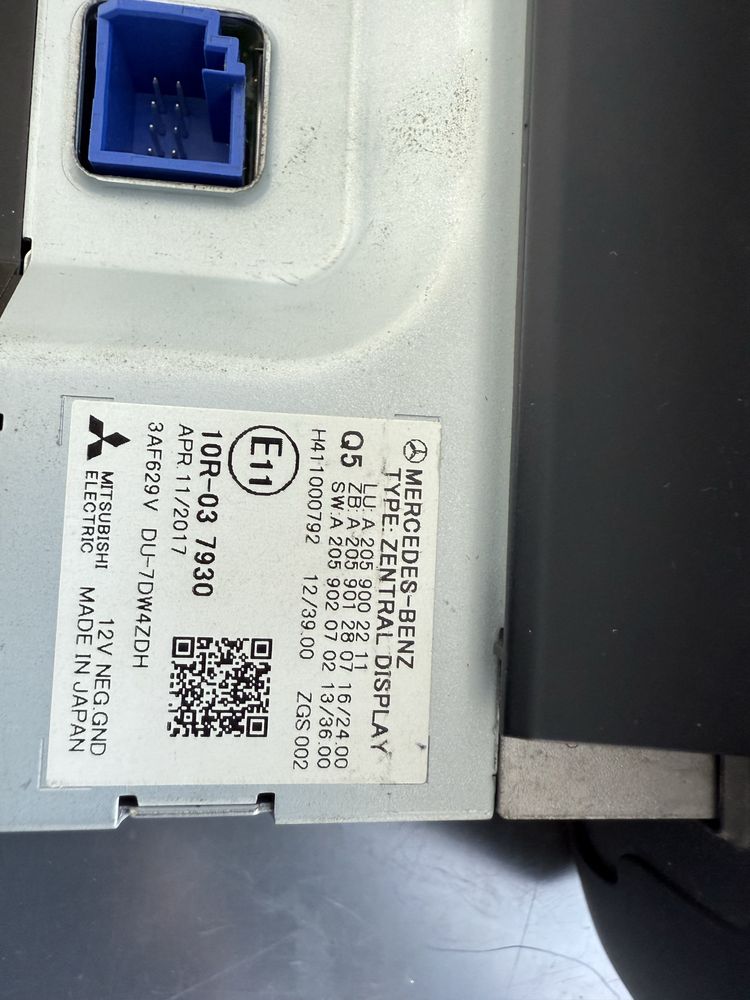 A2059002211 Ecran/Display Navigatie Mercedes W205, X253, c253