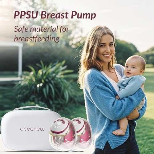 Нови 2 броя Безжична помпа за кърмене 300mmHg – 15 нива, памет Oceenew