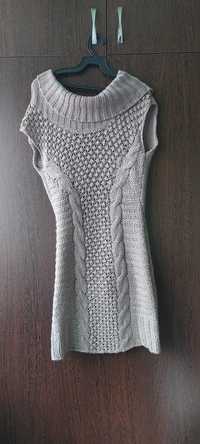 Vesta (rochie mini) tricotata Orsay + bonus pantaloni maro