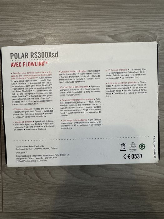 Ceas Polar RS300X sd cu Flowlink în stare foartebună