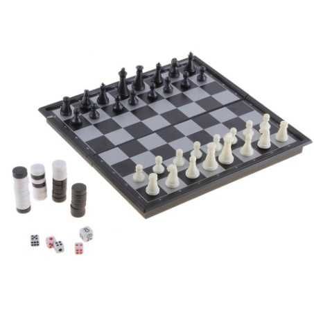 Шахматы, нарды, шашки 3в1 магнитные