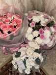 Цветы сегодня получила корзина 10к, белая корзина 3к, роза 5к