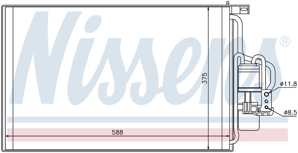 -40% перка климатична за Opel Corsa C 2000-2006, НОВА, к-т
