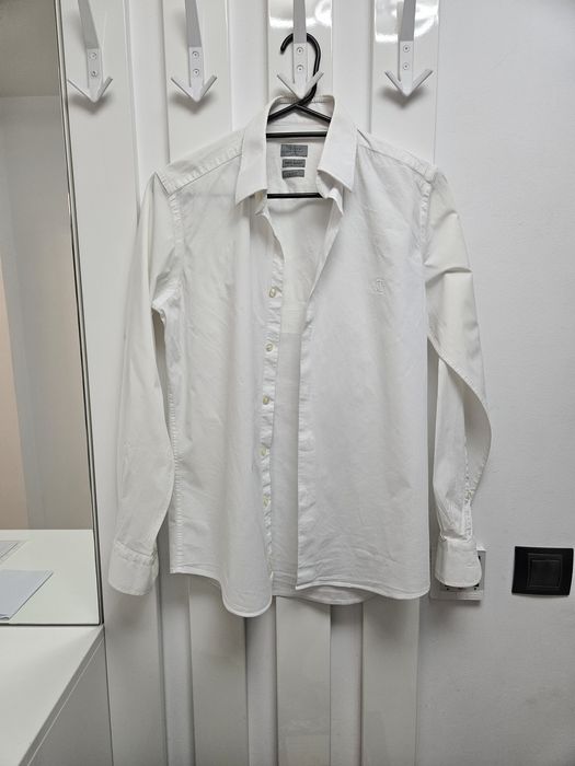 Cămașă Damat albă S 70% REDUCERE