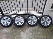 Set 4 jante aliaj 17" Volkswagen echipate cu pneuri de iarna
