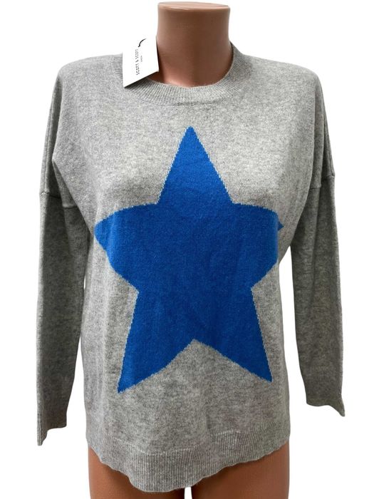 НОВ ! SCOTT & SCOTT размер S / M дамски кашмирен пуловер 100% КАШМИР