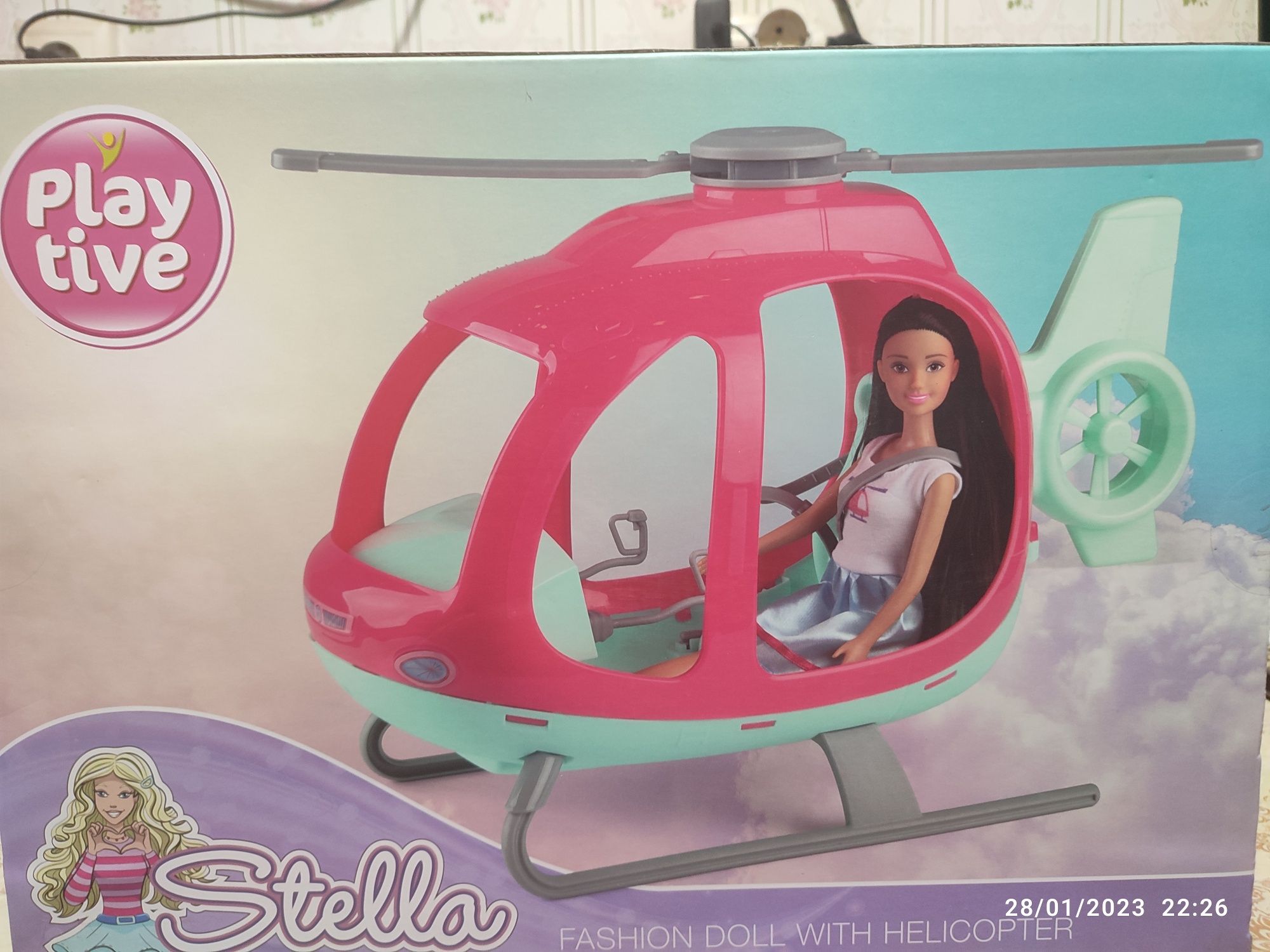 Jucărie STELLA păpușă și elicopter pentru copii de la 3 ani