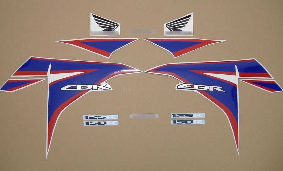 Стикери Honda CBR 125R 2004г-2014г хонда цбр 125 лепенки 2007г-2010г