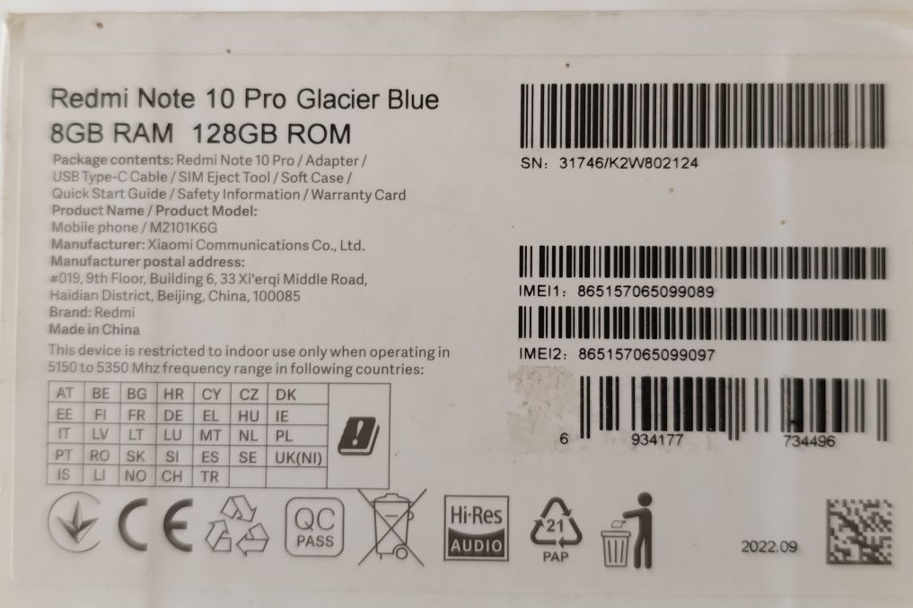 Redmi Note 10 Pro 8GB/128GB