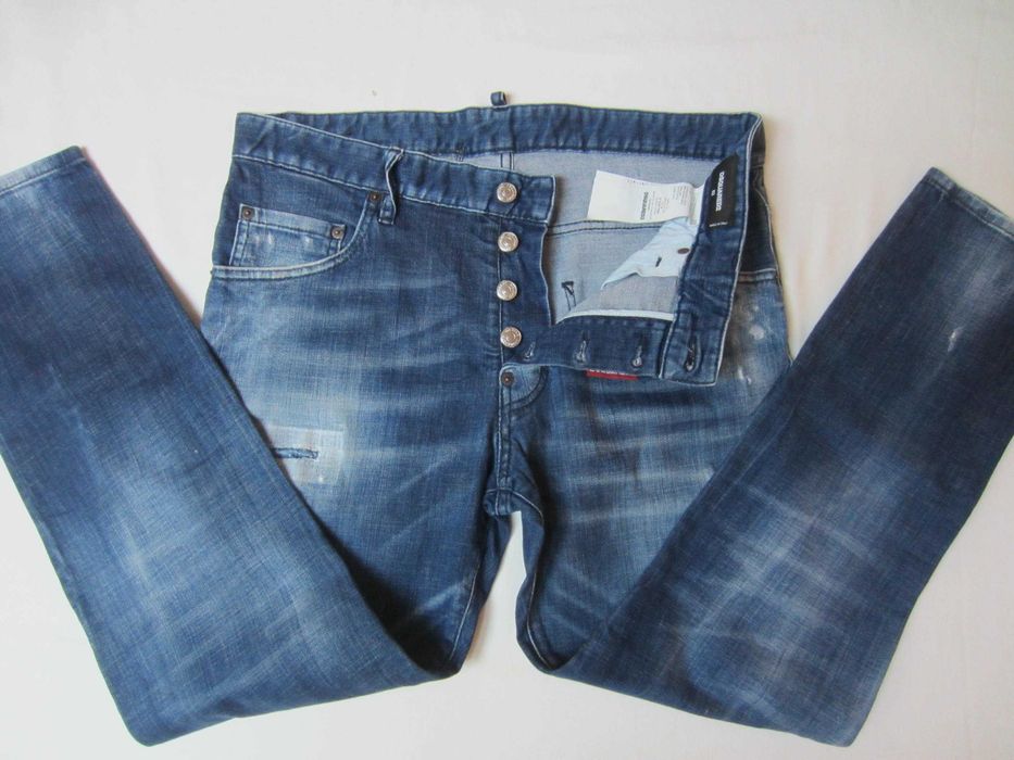 Blugi Dsquared2,mas.52 W33L30,Talie=88cm,Lung=98cm,skinny,stare f.buna