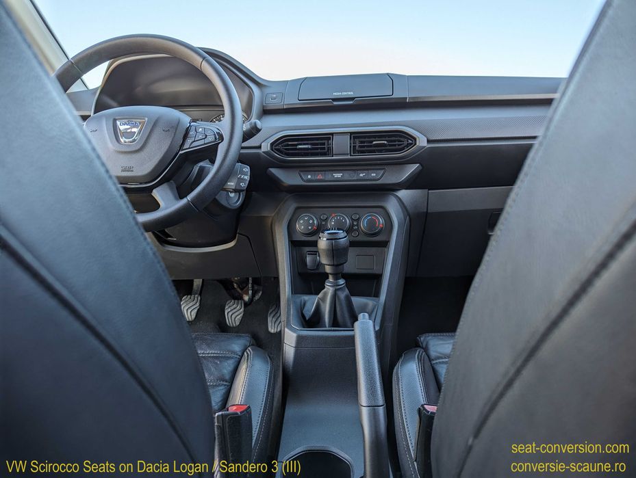 Sistem adaptare scaune de VW Scirocco pe Logan Sandero 3 III 2020 +